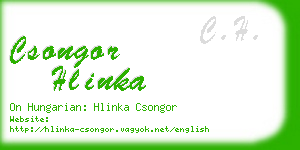 csongor hlinka business card